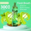 Vape Pen 3000 Puffs บุหรี่อิเล็กทรอนิกส์แบบใช้แล้วทิ้ง